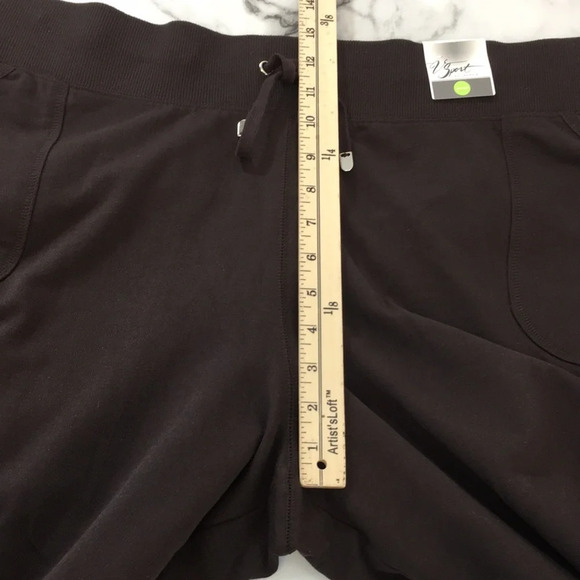 V Sport By Venezia Lane Bryant Unwind Brown Knit Sweat Pants Womens 18/20 Cotton - Picture 11 of 16